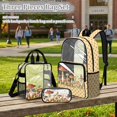 thumbnail image 2 of Kuiaobaty Mushroom Print Clear Backpack Set for Girls 8-12 Butterfly Printed Clear Backpack and Pencil Case with Zipper Polka Dot Print Bookbag and Lunch Box Set for School, 2 of 5
