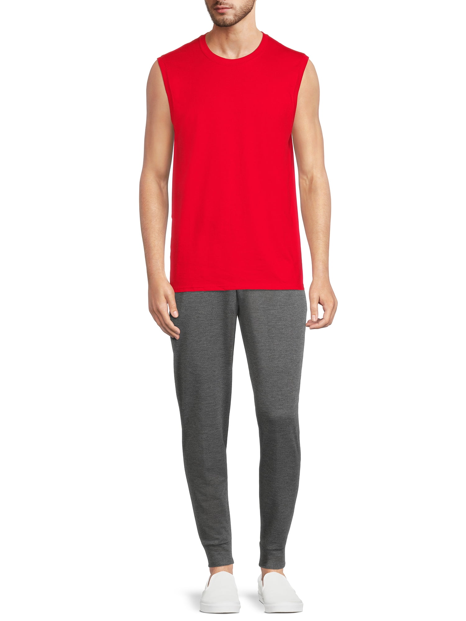 Athletic Works Men's and Big Men's Sleeveless Muscle T-Shirt