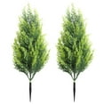 thumbnail image 6 of Christmas Artificial Flowers Artificial Cedar Trees Faux Plants With Ground For Outdoor & Indoor Use Realistic Cedar Topiary Trees Front Porch Decor Arrangements Wedding Table Decor, 6 of 7