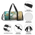 thumbnail image 6 of Fotbe Starfish And Seashell Pattern Foldable Sports Gym Bag with Wet Dry Pocket, Ultralight Travel Bag, Large Capacity Duffel Bag, Splash Proof Carry on Bag, Overnight Bag, Weekender Bag, 6 of 8
