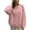 #_003Pink, variant on Hogleaql Womens Sweaters Casual Long Sleeve Crew Neck Chunky Knitted Sweater 2025 Dressy Fall Loose Fit Solid Color Pullover Top Pink M