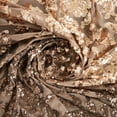 thumbnail image 2 of Zelouf Romantic Two Tone Sequin Mesh  , Sewing, DIY, Crafts Fabric by the Yard, Taupe/caramel | 26367, 3 Yard, 2 of 3