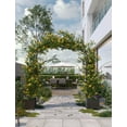 thumbnail image 1 of Yeshouse Arco de boda de 94,5" con jardineras, cenador de jardín de metal recubierto de PE, resistente al óxido, ideal para plantas trepadoras, patio, fiestas y decoración de bodas, 1 of 6