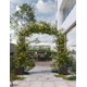 thumbnail image 1 of Yeshouse Arco de boda de 94,5" con jardineras, cenador de jardín de metal recubierto de PE, resistente al óxido, ideal para plantas trepadoras, patio, fiestas y decoración de bodas, 1 of 6