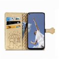 thumbnail image 2 of Étui à Rabat pour FOXDOCK OPPO A52 / A72 / A92, Chat Chien en Relief PU Cuir avec Fentes pour Cartes, Support, 2 of 6