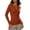 Orange Womens Tops, variant on Womens Slim Knitted Tops Long Sleeve Button Up V Neck Sweaters for Women Ribbed Tight Pullover Fall Winter Top