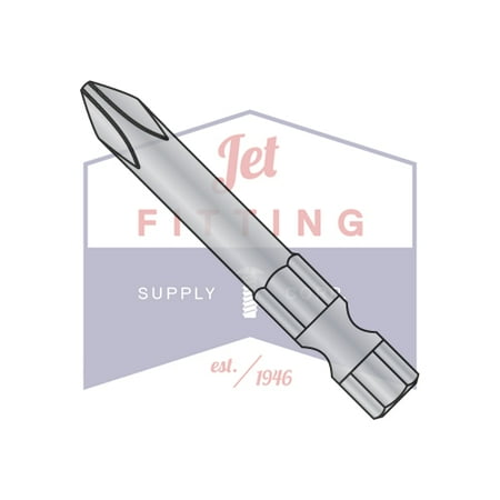 

#3 x 2 3/4 Phillips Power Bit | 1/4 Hex Shank | Hardened Steel (Quantity: 60)