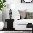 thumbnail image 4 of Maklaine Modern / Contemporary Square End Table in Black Wood, 4 of 8