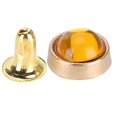 thumbnail image 2 of Juego de 100 remaches de cristal de color, aleación de zinc, equipaje, ropa, zapatos, decoración, herramienta de bricolaje, 8mm, amarillo, 2 of 8