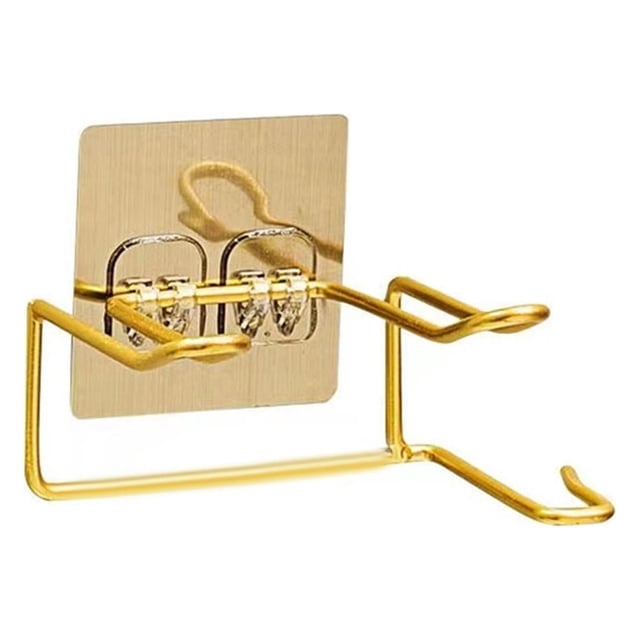 HILABEE Bathroom Dryer Rack Hair Tool Organizer Multifunctional Portable Dryer Organizer gold