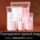 thumbnail image 1 of Bolsa autosellante, bolsa de sellado transparente, bolsa densa impermeable, bolsa de plástico para embalaje de ropa, bolsa de huesos, 1 of 5