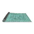 thumbnail image 2 of Ahgly Company Indoor Square Abstract Light Blue Contemporary Area Rugs, 6' Square, 2 of 4