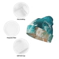 thumbnail image 3 of Kdxio Ocean Wave Crash Winter Beanie for Men Women Beanie Knit Hat Cuffed Cap Beanie Knit Chunky Snow Cap, 3 of 6