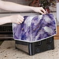thumbnail image 2 of Yuyamidu Purple Marble Stripes Toaster Cover Wide Slot Toaster Oven Dustproof Cover Stain Resistant Small Appliance Cover Kitchen Decoration for 2 Slice Toaster, 2 of 7