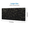 thumbnail image 3 of Pofeuu Star Silver Glitter Print Desk Mat for Keyboard and Mouse，Computer Desk Matt for Desktop，Large Mouse Pad for Desk，Desk Pads on Top of Desks 12x31.5in, 3 of 8