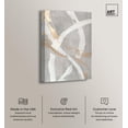 thumbnail image 2 of Silvered Spirals Canvas Elegant Gold Abstract by Art Remedy, Gallery Wrapped, 20" x 30", 2 of 7