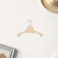 thumbnail image 4 of FESTFENDS 10Pcs Small Pet Clothes Hangers Beige Wooden Dog Apparel Organizer Space Saving Drying Rack, 4 of 6