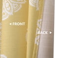 thumbnail image 5 of Shower Curtains, Decorative Medallion Damask Print 200GSM Fabric Shower Curtains with Reinforced Buttonholes for Bathroom,Yellow,72"x72", 5 of 7