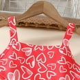 thumbnail image 5 of Kwasome Gilrs Sundress Girls Size 8 Toddler Girls Sleeveless Hearts Prints Dresses Valentine'S Day Princess Dress 3-4 Years,Red, 5 of 5