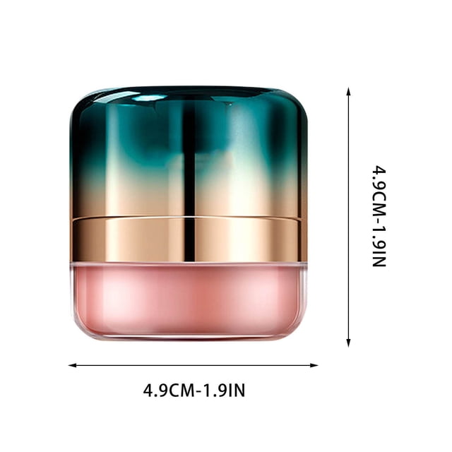 Leodye 1PCS Cushion Blush Soft Mist Rouge Makeup One Step Highlight Contouring Lazy Cosmetic Natural Cheek Blush with Puff -1.9*1.9IN