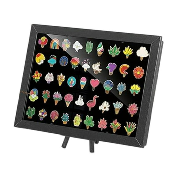 Sturdy Acrylic Pin Collection Board With Clear Covers Accessory for Wall Mount Or Desktop Exhibition
