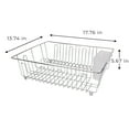 Mainstays Large Dish Rack Chrome 17.76" x 13.74" x 5.67"