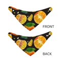 thumbnail image 6 of Kll Tangerine Dog Bandanas,Triangle Reversible Pet Scarf For Small Medium Large And Extra Large Dogs-Large, 6 of 8