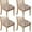 Brown Mushroom Line, variant on Brown Mushroom Flower Beige Pattern Seat Covers for Dining Room Chairs Set Of 4,Stretch Printed Washable Chair Seat Cover with Elastic Ties and Button,Removable Waterproof Couch Cushion Covers