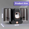 thumbnail image 7 of Toothbrush Holders for Bathrooms, Automatic Toothpaste Dispenser Space Saving Toothbrush and Toothpaste Holder，Toothbrush Holder Wall Mounted with 2 Cups for Bathroom, 7 of 7