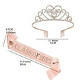 thumbnail image 2 of Aocisk Elegant Graduation Stole Shawl with Sparkling Rhinestones and Satin Finish for Academic Keepsake Accessory Pink One Size, 2 of 3