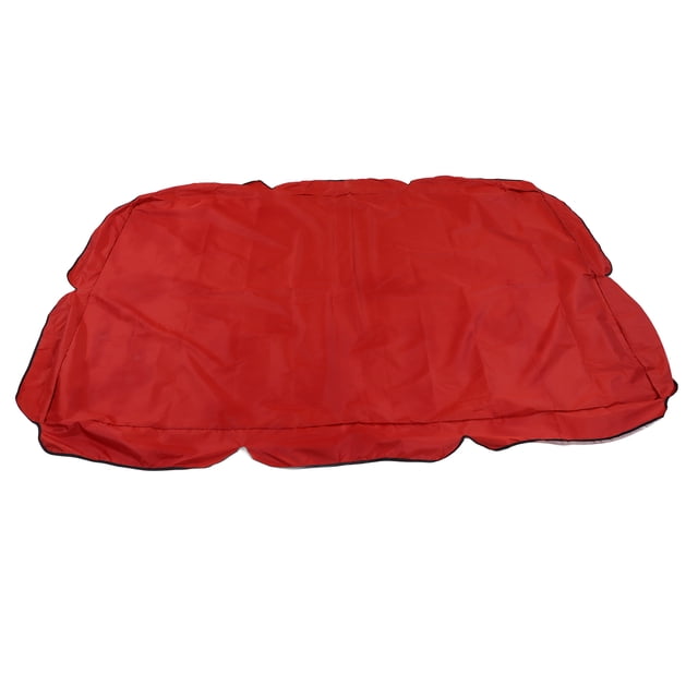 Toldo para columpio de exterior, tela Oxford plateada, impermeable, cubierta superior para silla de columpio, accesorio para sombrilla de jardín, color rojo