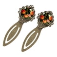 thumbnail image 2 of Peaches Vintage Copper-Colored Lace Bookmarks: Stainless Steel Reading Accessories and Book Accessories - Gifts for Book Lovers - Set of 2 Bookmarks, 2 of 5