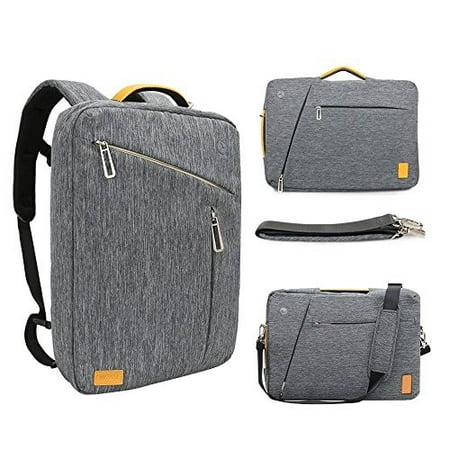 Convertible Backpack Computer 17.3 Inch Convertible Laptop Backpack WIWU Multi Functional Travel Rucksack Water Resistant Knapsack Work School College Backpac ()