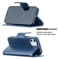 thumbnail image 2 of Allytech iPhone 12 mini Case, Folio Flip PU Leather Slim Fit Kickstand Cover with Credit Cards Holder Hand Wrist Strap Wallet Case Cover for Apple iPhone 12 Mini 5.4", Blue, 2 of 6