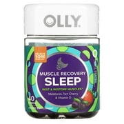 (2 Pack) OLLY, Muscle Recovery Sleep, Berry Rested, 40 Gummies
