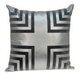 thumbnail image 2 of 20" x 7" x 20" Transitional Gray Cotton Accent Pillow Cover With Poly Insert, 2 of 5