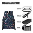 thumbnail image 4 of Yiaed Colorful Flowers Print School Backpack College Backpack Daypacks for Students High School Spacious and Durable Daypack for Work and Travel-One Size, 4 of 6