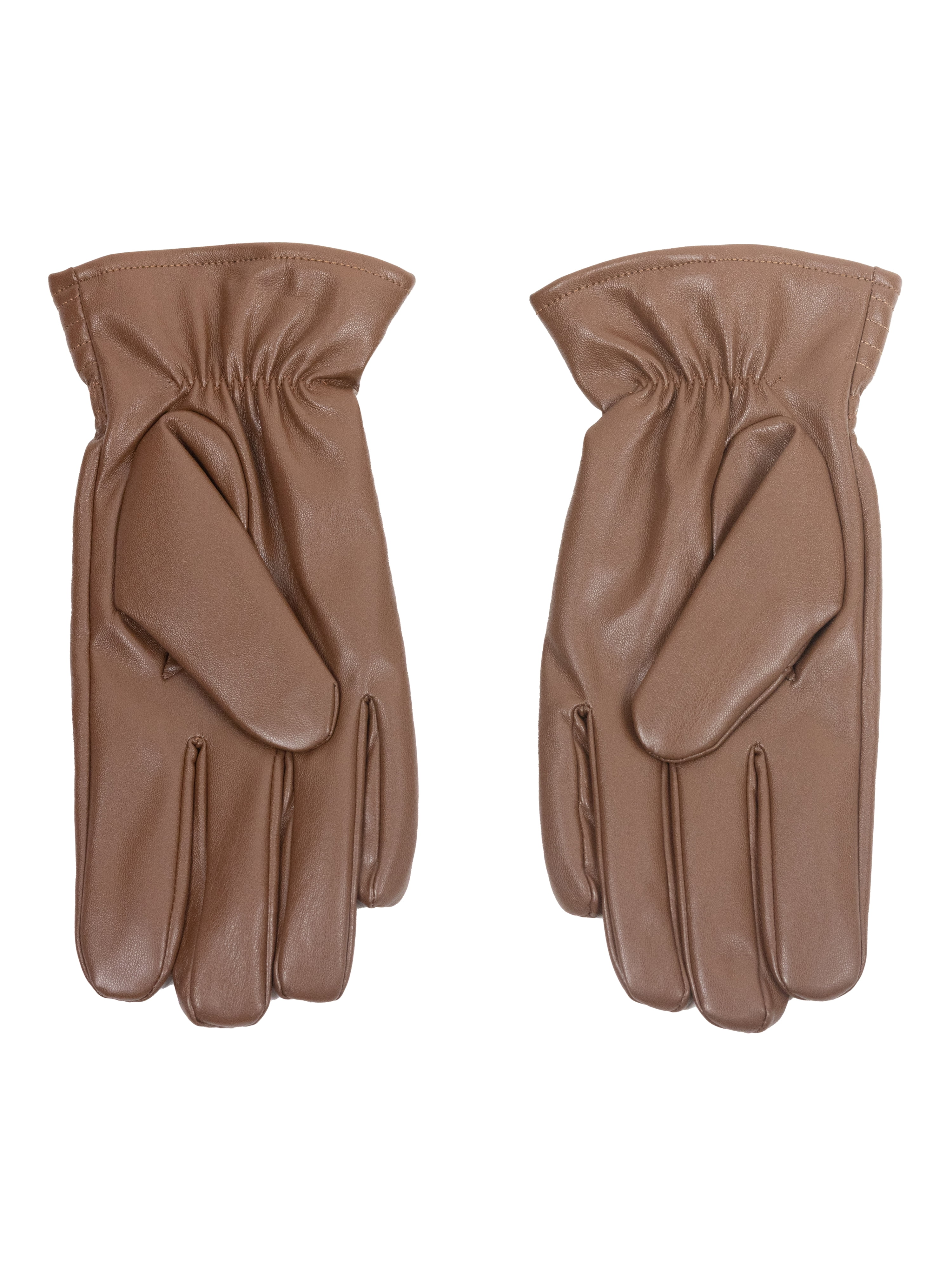 George Men's Faux Leather Glove, Brown