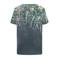 thumbnail image 6 of Hvot&aat Womens Summer Exotic Floral Printed T Shirts Casual Pleated Short Sleeve Blouses Loose Flowy Pullover, 6 of 6
