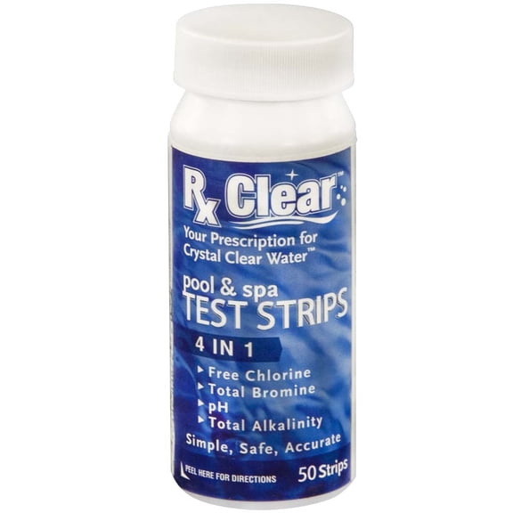 Rx Clear, 4-in-1 Pool and Spa Testing Strips