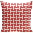thumbnail image 2 of Simply Daisy 16" x 16" Geometric Decorative Outdoor Pillow, Pink|Orange (1 count), 2 of 6