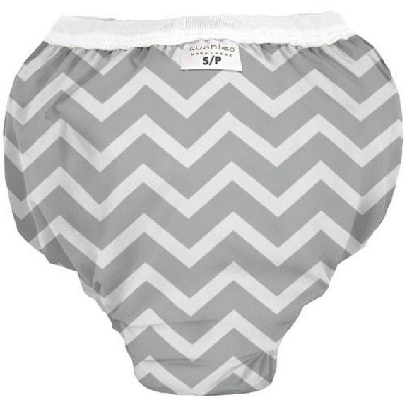 Kushies Baby Waterproof Training Pant (38-44 Pounds), Grey Chevron, X-Large