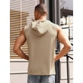 thumbnail image 4 of IDOPIP Men's Hooded Tank Top Sleeveless Pullover Top with Pocket Hoodies Muscle Gym Shirts S-XL, 4 of 10