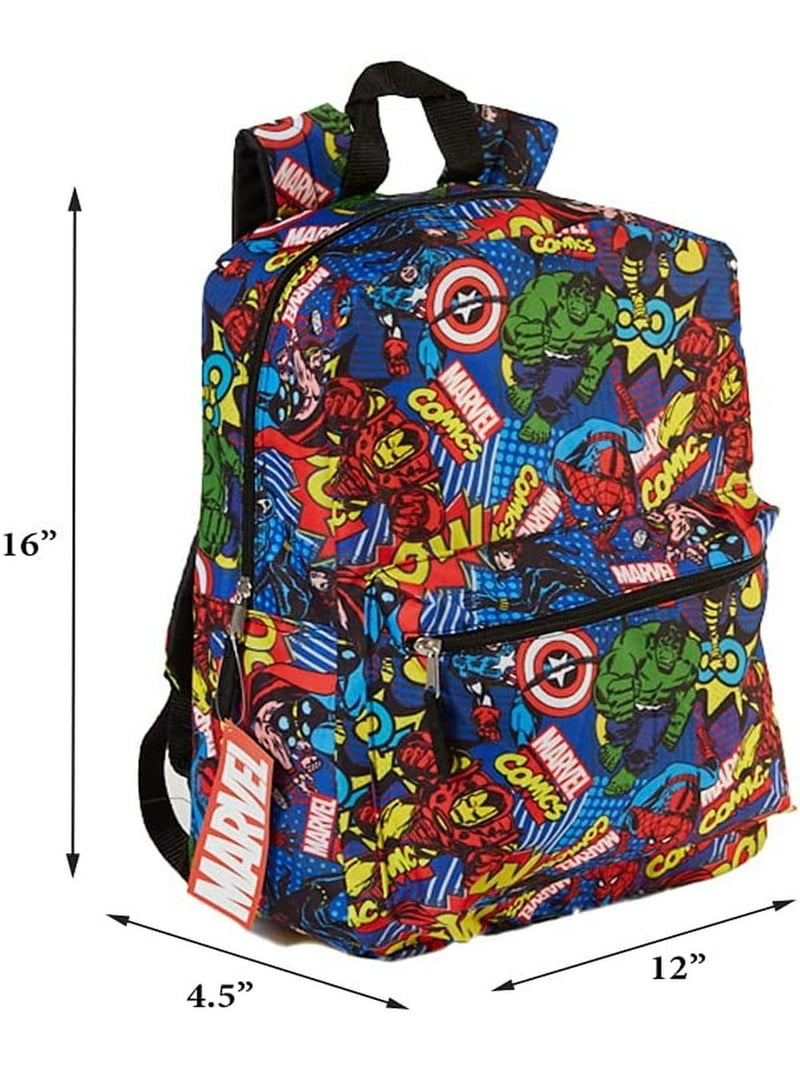Marvel Avengers Large 16 inch Spider-Man Bookbag for Elementary