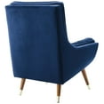 thumbnail image 3 of Modway Suggest Button Tufted Performance Velvet Lounge Chair in Navy, 3 of 6