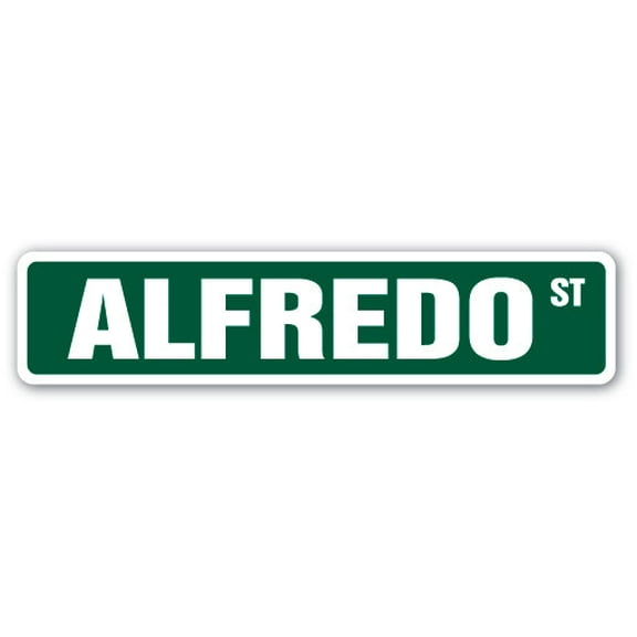 SignMission SS-ALFREDO 4 x 18 in. Childrens Name Room Street Sign - Alfredo