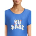 thumbnail image 5 of Time and Tru Women's Maternity Graphic Tee with Short Sleeves, Sizes S-XXL, 5 of 6
