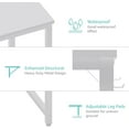 thumbnail image 7 of Lufeiya White Computer Desk with Drawers - 55 Inch Long Study Work Writing Desk for Home Office Bedroom, Simple Modern Cute PC Desks with Fabric Drawer, White, 7 of 7