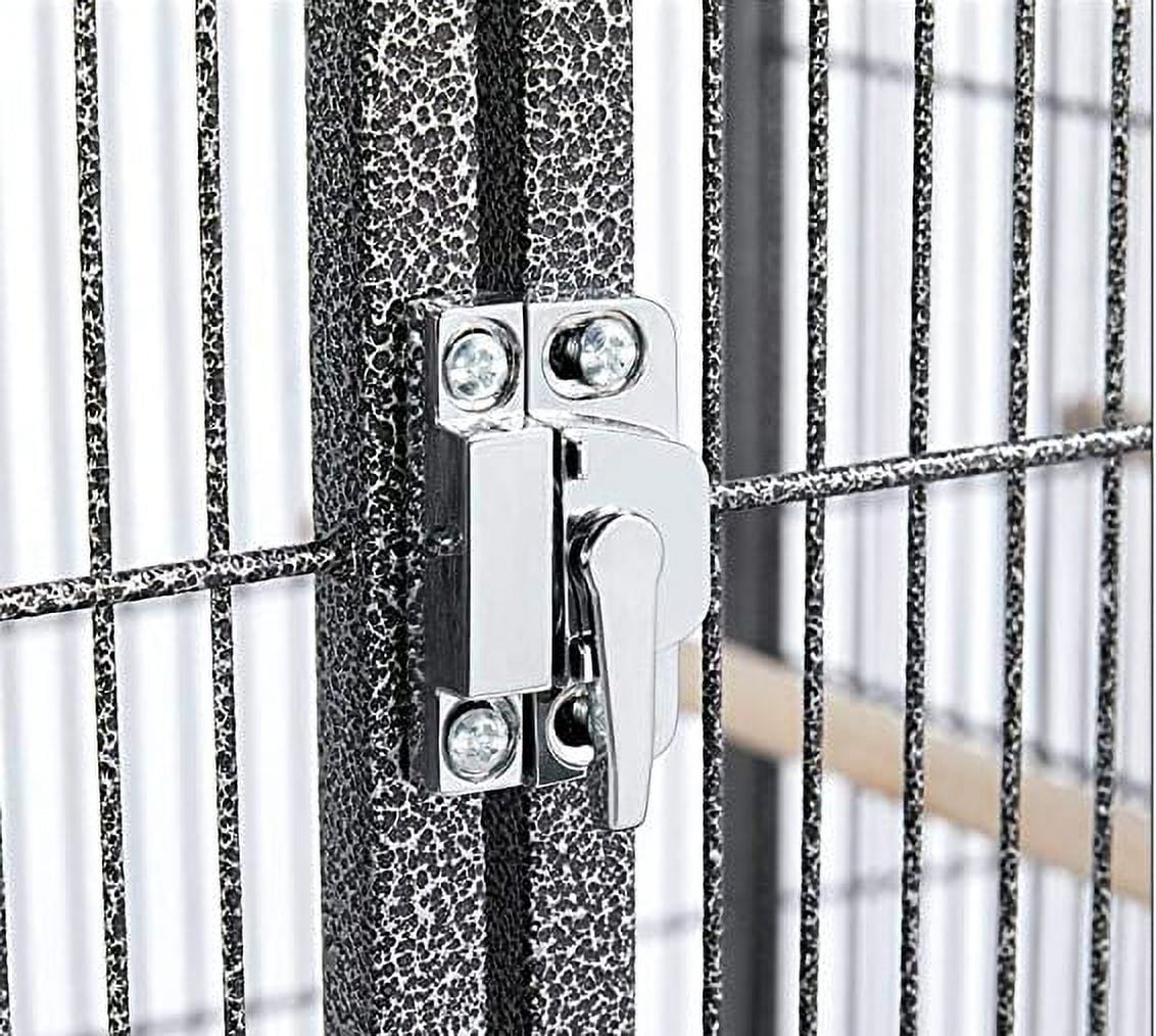 42" Stackable Center Sturdy Wrought Iron Divided Breeder Breeding Bird Flight Rolling Cage With Side Breeding Nest Doors for Canaries Cockatiels Lovebirds Finches Budgies Small Parrots