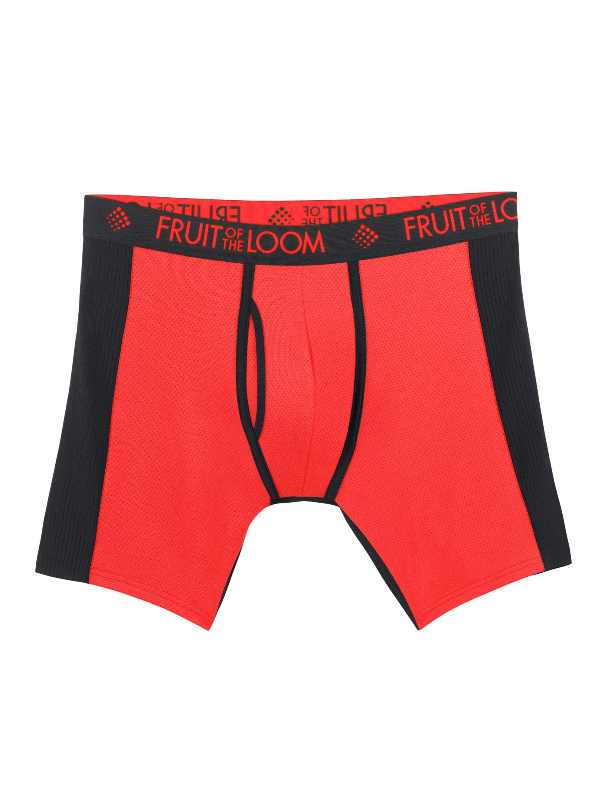 Fruit of the Loom Men's Breathable with Ultra Flex Boxer Briefs, 1 Pack